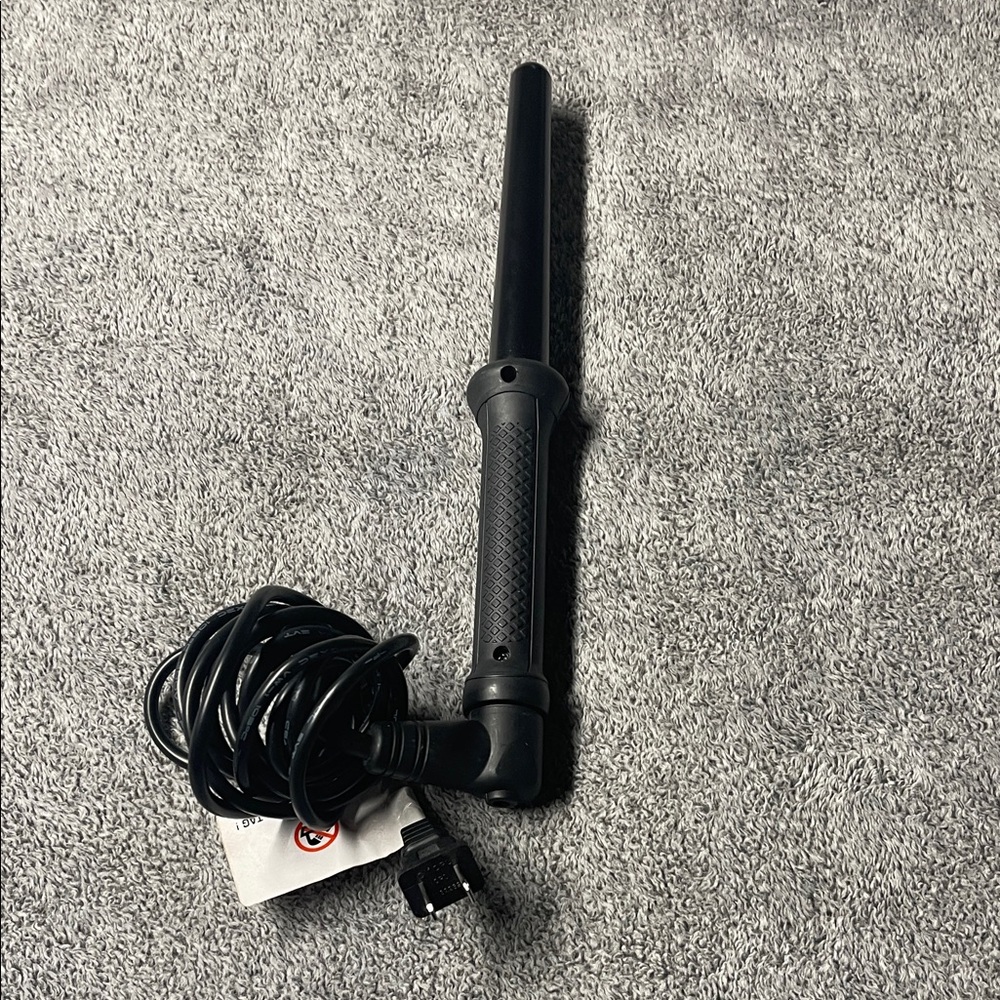 Black Curling Wand with Textured Grip - Unbranded